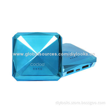 7000mAh Energy Diamond Style Mobile Power Bank, Baby Blue